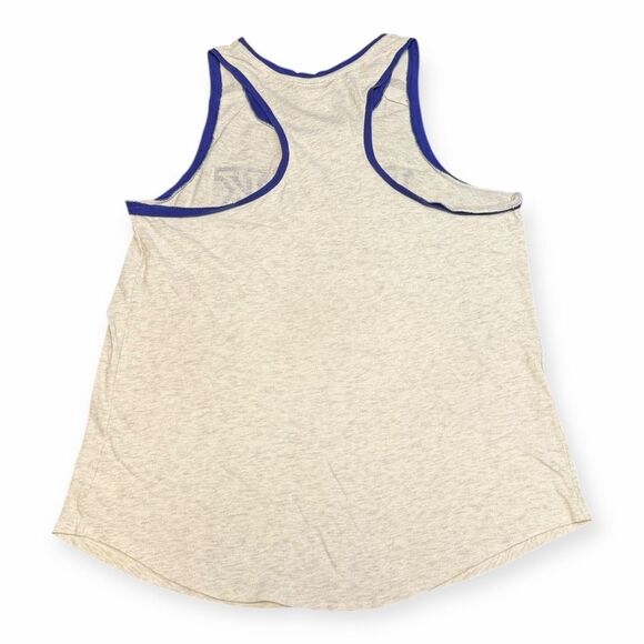 PINK VICTORIA’S SECRET Women’s Gray and Blue Racerback Tank Top Size Small - Picture 2 of 5